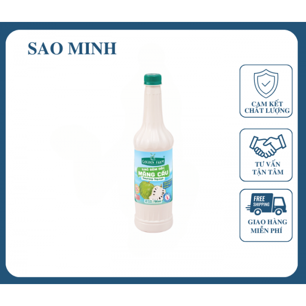 Syrup Golden farm Đậm Đặc Mẵng Cầu 700ml